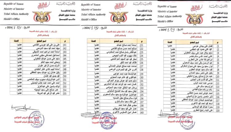 شيخ مشايخ شباب الصبيحة يعلن عن إنشاء مجلس شباب الصبيحة لتعزيز القيادة الشابة