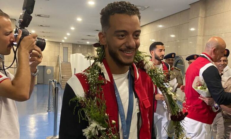 محمد السيد لاعب منتخب السلاح