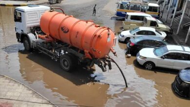 جهود عاجلة في مديرية التواهي لمواجهة اثار الامطار الغزيرة