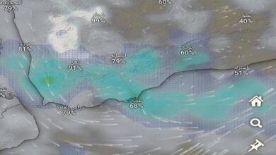 توقعات بهطول امطار غزيرة في عموم اليمن