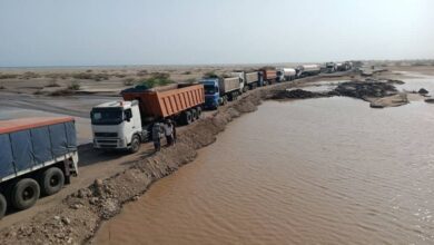 جهود رسمية مشتركة تُكلل بفتح طريق مسار بالجسر السطحي لوادي بنا في أبين