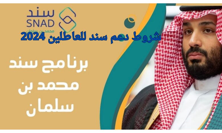 شروط دعم سند للعاطلين 2024 وكيفية الحصول على دعم مالي ثابت كل شهري