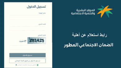 وزارة الموارد البشرية تكشف خطوات الاستعلام عن أهلية الضمان المطور عبر النفاذ الوطني