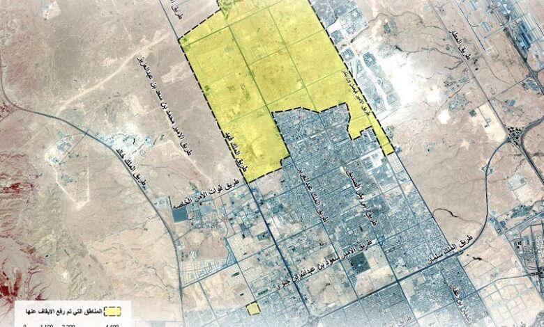 رفع الإيقاف عن 50 مليون متر مربع من أراضي شمال الرياض
