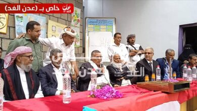 أمين عام المجلس المحلي بيافع رصد يشهد حفل تكريم الأستاذ سيف عبدالله بن دعبان