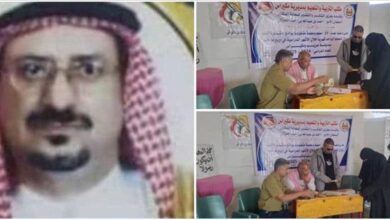 الامير الدكتور احمد بن عبدالله العوذلي يصرف مرتبات المعلمين المتطوعين بمديرية مكيراس ولودر