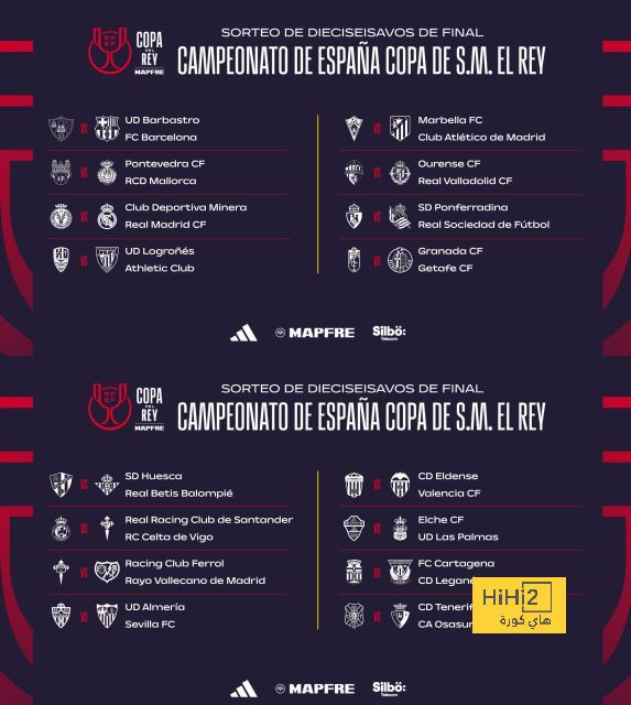 رسميًا  :  نتائج قرعة دور الـ32 من كأس ملك إسبانيا