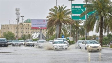 تستمر حتى الأحد.. الدفاع المدني يدعو المواطنين لأخذ الحيطة بسبب الأمطار