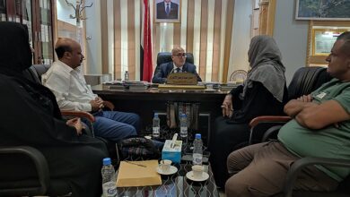 الوزير الأغبري يبحث مع منظمة برجهوف الألمانية مشاريع الأمن والسلام