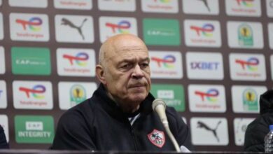 كريستيان جروس في المؤتمر الصحفي لنادي الزمالك