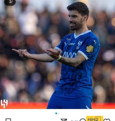 صورة : لاعب الهلال يتفاعل مع انتزاع الزعيم للصدارة من الاتحاد!