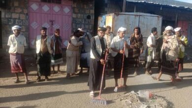 مدير عام الوضيع يدشن حملة نظافة شاملة للمدينة