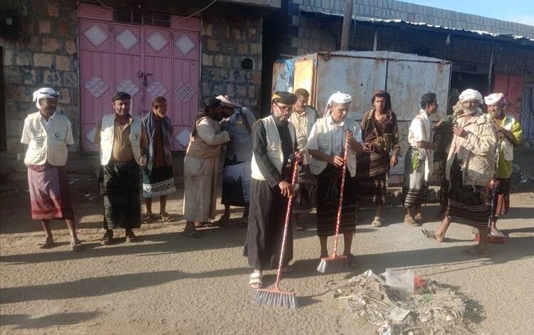 مدير عام الوضيع يدشن حملة نظافة شاملة للمدينة