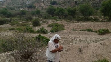 مهندس من وزارة الأوقاف والإرشاد يزور منطقة وادي شعب لعمل دراسات لبناء المسجد الكبير