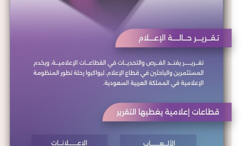 "تقرير حالة الإعلام" يحدد 6 تحولات تشهدها الصناعة بالسعودية