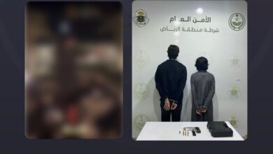 شرطة الرياض تقبض على وافد لإطلاقه النار في الهواء وآخر لتوثيق ذلك ونشره