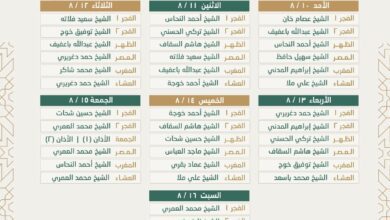 "استمتع بأفضل الأصوات" جدول أئمة الحرم المكي هذا الاسبوع من شعبان 1446