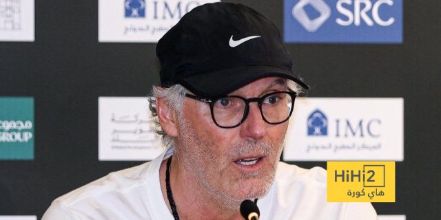 حديث لوران بلان للاعبي الاتحاد قبل انطلاق مباراة الهلال