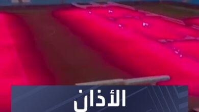 هكذا يبدو ملعب الاتحاد أثناء رفع الأذان في رمضان