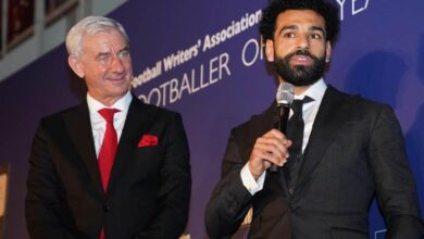 محمد صلاح وإيان راش