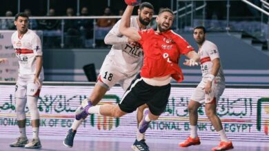 جانب من قمة اليد في دوري المحترفين