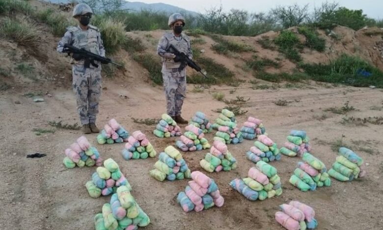 ضبط 5 مخالفين لتهريبهم 306 كجم من "القات" في جازان
