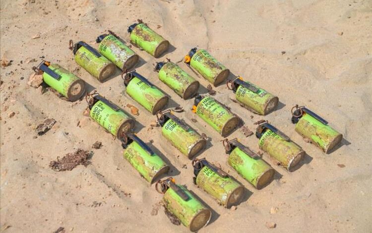 أبين: "مسام" يتلف أكثر من 4 آلاف ذخيرة في عملية نوعية بوادي دوفس