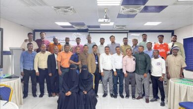 الإدارة العامة لصحة الموانئ والحجر الصحي تختتم الدورة التدريبية للعاملين الصحيين بالمنافذ الحدودية بمدينة المكلا