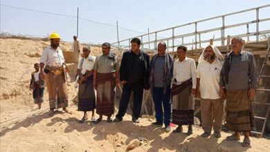 البابكري و مبروك و مشفر يتفقدون عدد من المشاريع الزراعية الجارى تنفيذها في مديرية حبان