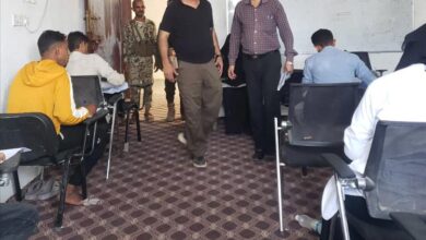 الحضوري والرويشان يتفقدان إمتحانات كلية عدن للعلوم الطبية والتطبيقة - قعطبة