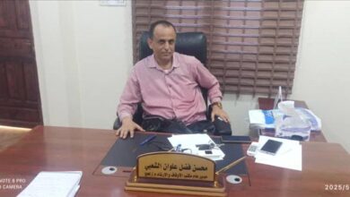 الشعبي: 8 قضايا تم البت فيها من قبل المحكمة من أصل 18 قضية لمكتب أوقاف لحج