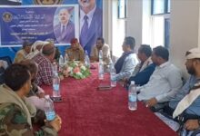 العميد مهدي يلتقي عدد من المشائخ والأعيان من أبناء منطقة مريس بالضالع