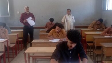 القحيم يدشن الاختبارات الوزارية لشهادة الثانوية العامة بسباح يافع للعام الدراسي 2025/2024 م