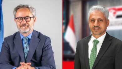 المخلافي يلتقي بعثة الاتحاد الأوروبي ويناقش التطورات على الساحة اليمنية