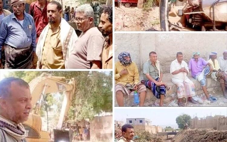 بتوجيهات المحافظ .. مدير عام خنفر  يتابع أعمال تصفية القناة الحاملة بمقطع "الحصن "ويشيد بالجهود المبذولة