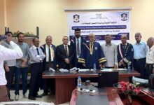 بحضور رئيس جامعة عدن،، الماجستير للباحثين العطاس والحسوي من كلية الهندسة