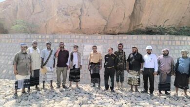 بحضور مدير عام فرع مشروع الاشغال ومدير عام حبان تسليم عدد من المشاريع الزراعية بوادي حبان