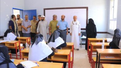تدشين اختبارات إنهاء المرحلة الثانوية العامة بثانويات مديرية القطن