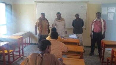 تدشين امتحانات الثانوية العامة في ثانوية الفقيد بالليل شيخ الرهوي بنين وباتيس بنات