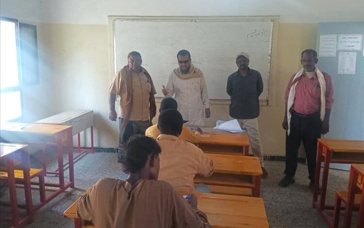 تدشين امتحانات الثانوية العامة في ثانوية الفقيد بالليل شيخ الرهوي بنين وباتيس بنات