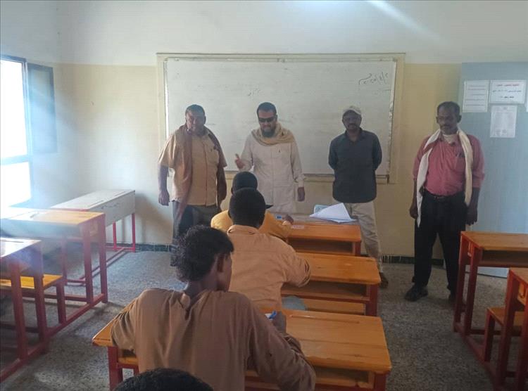 تدشين امتحانات الثانوية العامة في ثانوية الفقيد بالليل شيخ الرهوي بنين وباتيس بنات