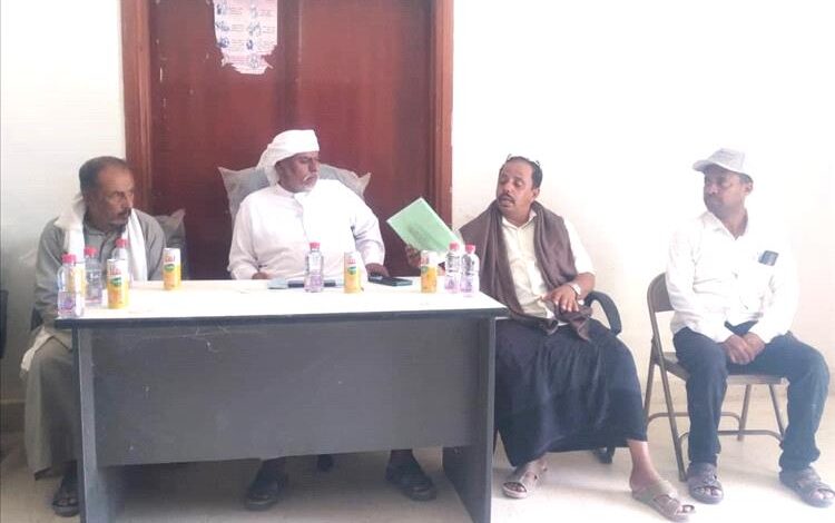 تشكيل المجلس الصحي بمديرية رماه الصحراوية بحضرموت الوادي والصحراء