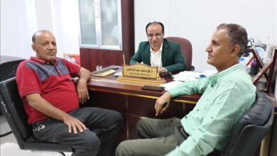 تعز.. فؤاد فاضل بتعز يلتقي رئيس فرع اتحاد البلياردو والسنوكر بالمحافظة