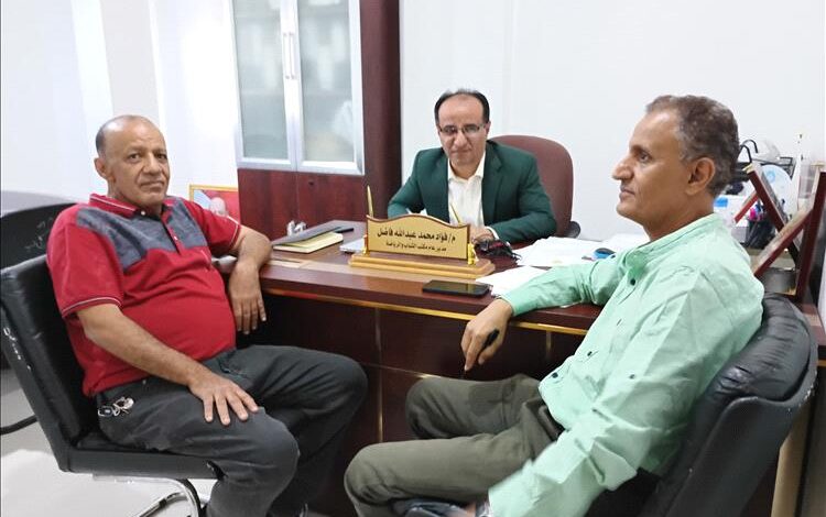 تعز.. فؤاد فاضل بتعز يلتقي رئيس فرع اتحاد البلياردو والسنوكر بالمحافظة