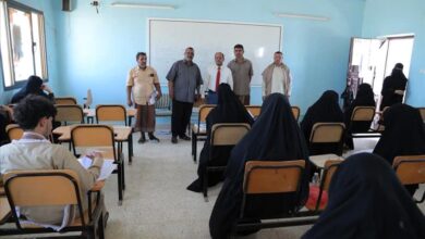 جامعة المهرة تدشّن امتحانات الفصل الدراسي الثاني بكلية التعليم المفتوح