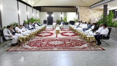 د. عبدالله العليمي عضو مجلس القيادة الرئاسي يلتقي بقيادات التكتل الوطني للأحزاب والمكونات السياسية