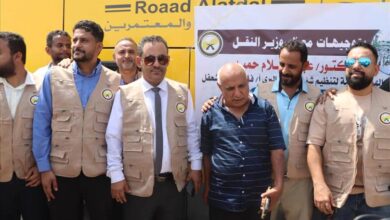 رئيس الهيئة العامة لتنظيم شؤون النقل البري/عدن يدشن أولى تفويج  حجاج بيت الله الحرام عبر ميناء الوديعة البري