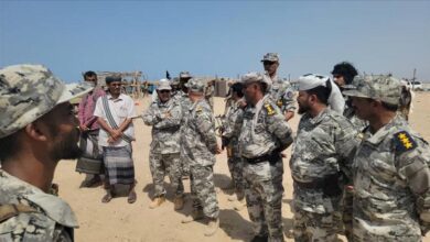 رئيس مصلحة خفر السواحل يطلع على مستوى المهام بأبين