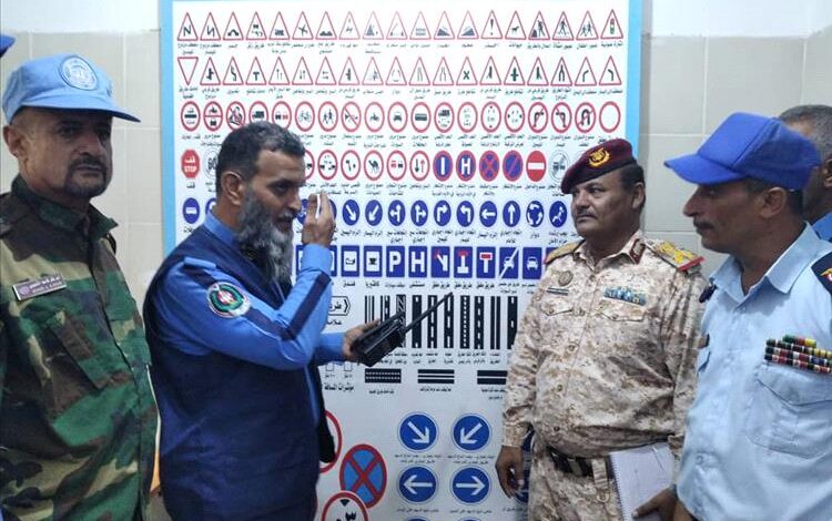 شرطة السير في عدن تستقبل مدير و متدربين معهد المراقبين الدوليين التابع لقوات حفظ السلام
