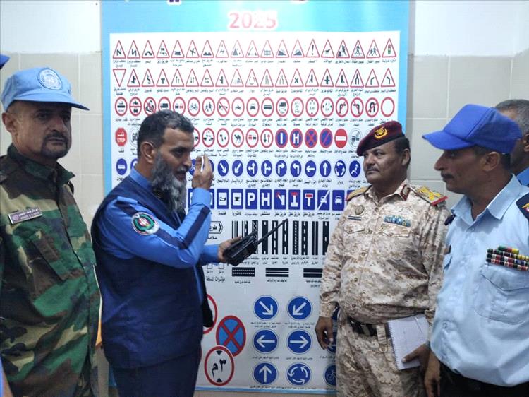 شرطة السير في عدن تستقبل مدير و متدربين معهد المراقبين الدوليين التابع لقوات حفظ السلام